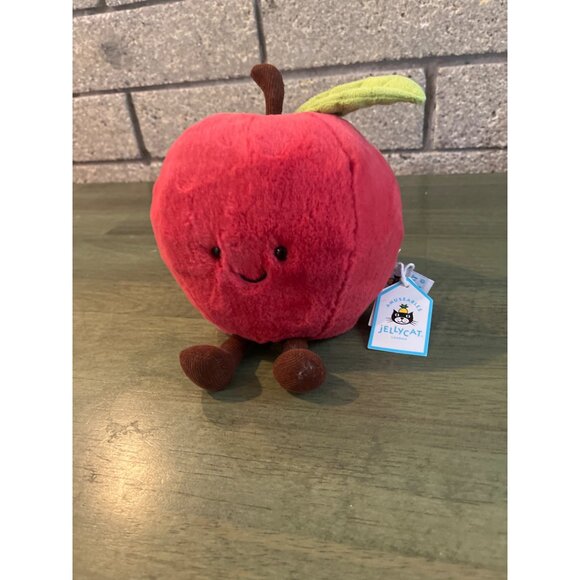 Amuseable Apple Plush Toy By Jellycat - Soft Red Plush With Cute Face & Dangly L - Picture 2 of 5
